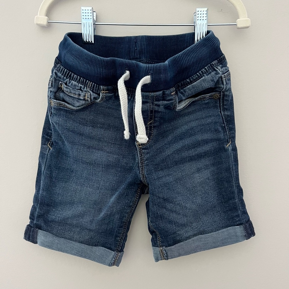 Old Navy Boys Stretchy Pull On Denim Shorts 4T